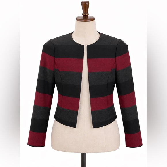 Tahari Jackets & Blazers - TAHARI Color Block Stripe Blazer SZ 0P​​​​